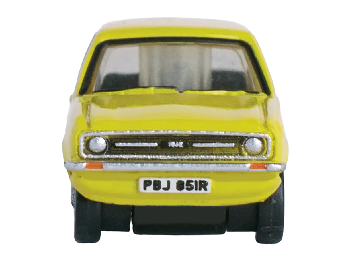 Ford Escort Mk2 RHD (Right Hand Drive) Signal Yellow 1/148 (N) Scale Diecast Model Car