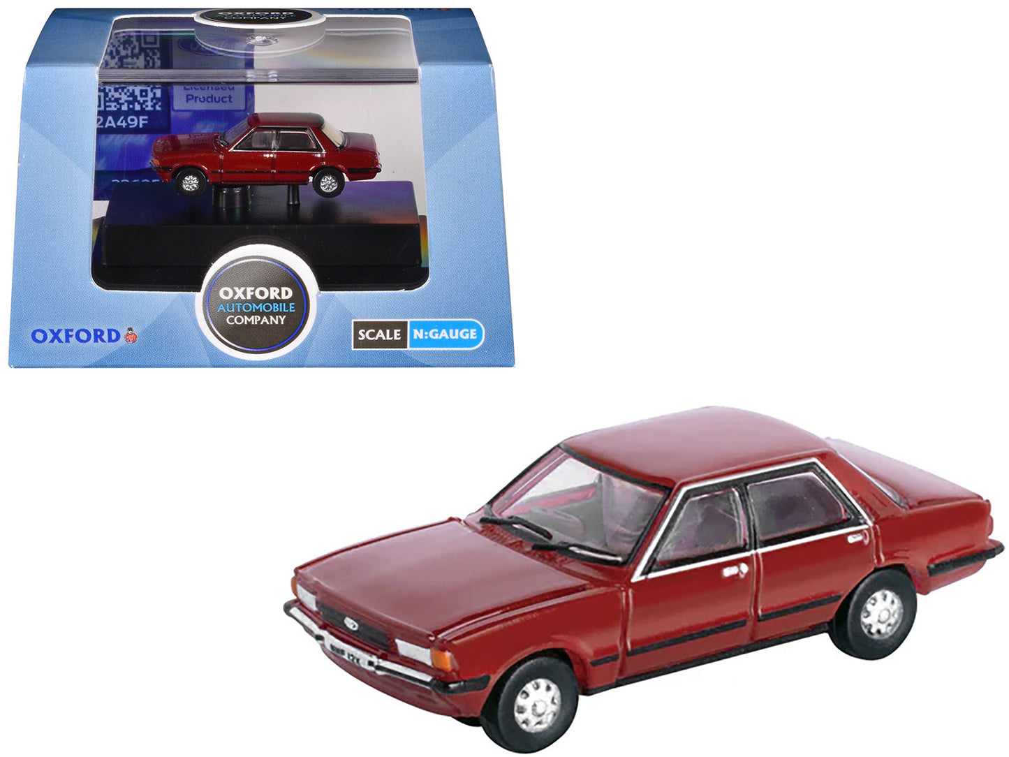 Ford Cortina MKV RHD (Right Hand Drive) Cardinal Red 1/148 (N) Scale Diecast Model Car