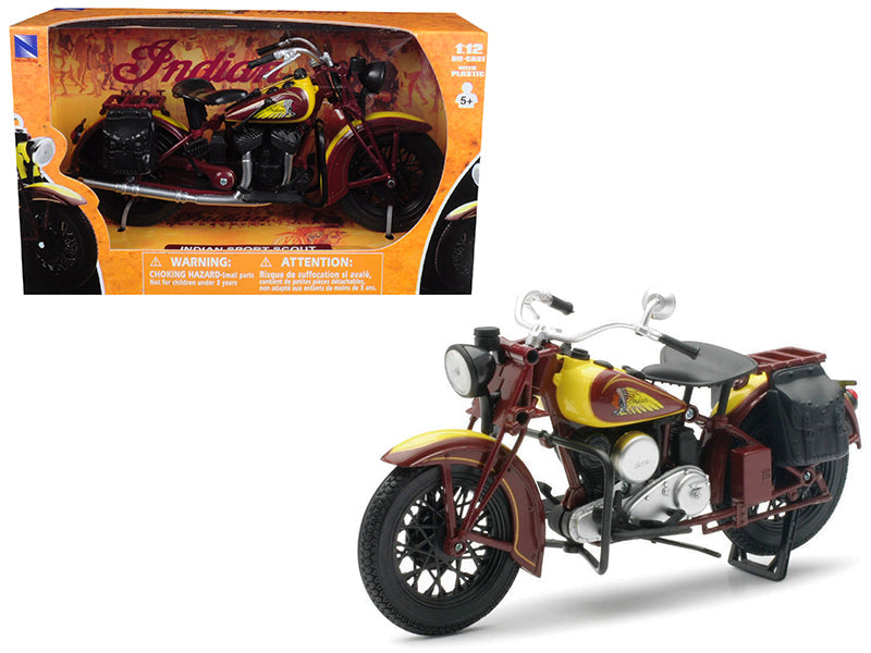 1934 Indian Sport Scout Bike 1/12 Diecast Motorcycle Model