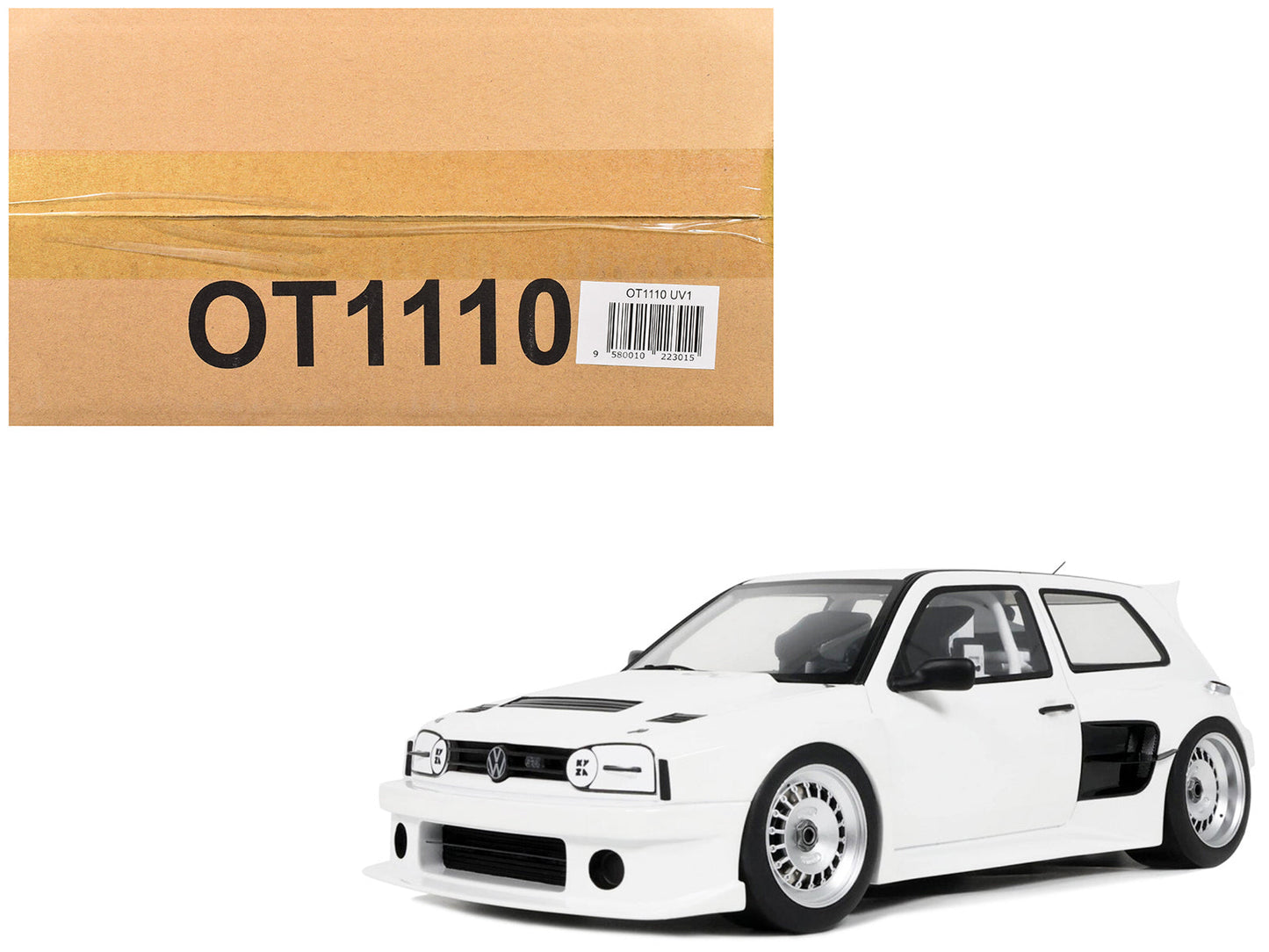 2024 Volkswagen Golf III by Khyzyl Saleem White Limited Edition to 2000 pieces Worldwide 1/18 Model Car
