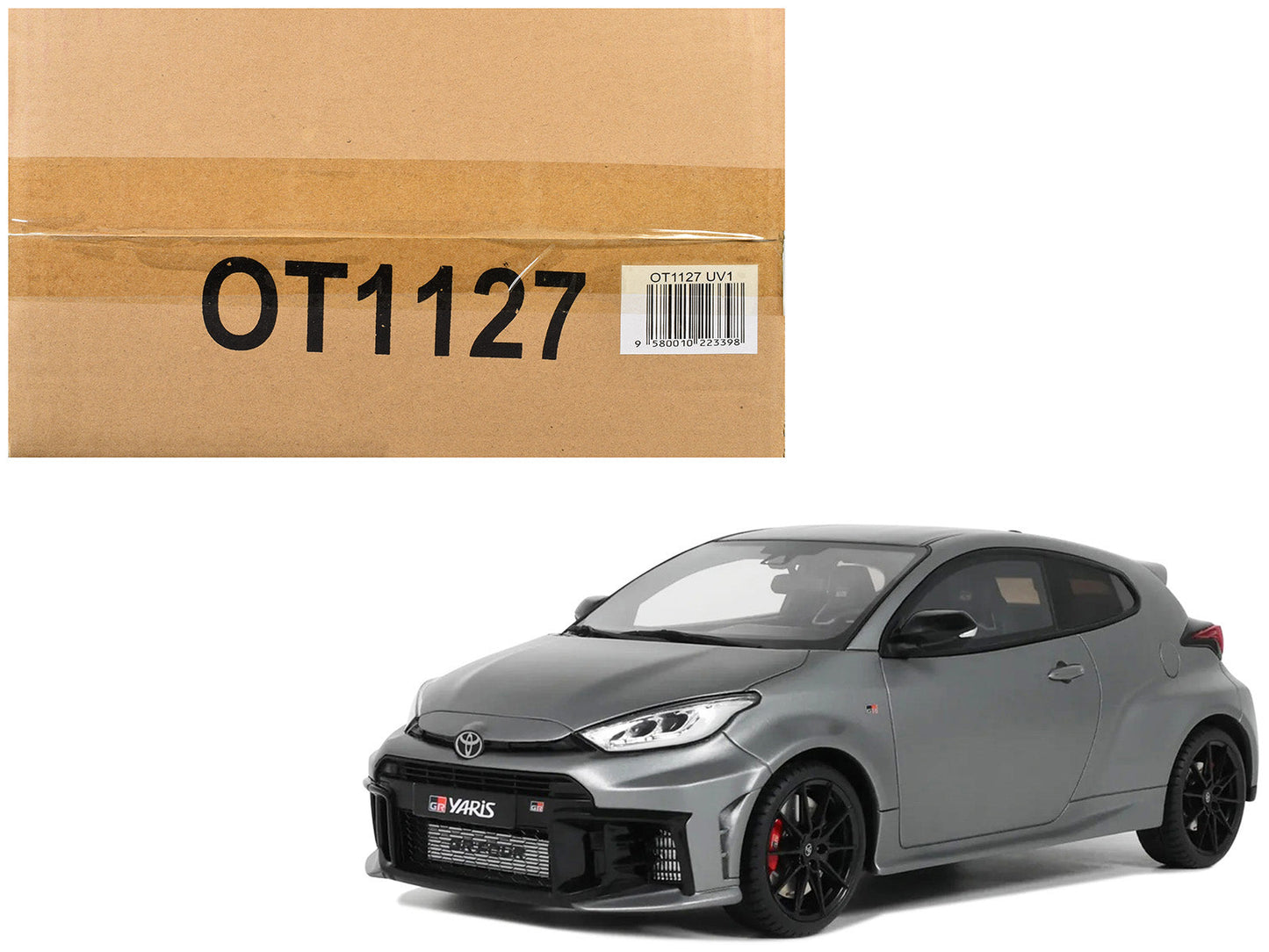 2024 Toyota GR Yaris Precious Metal Gray Metallic Limited Edition to 999 pieces Worldwide 1/18 Model Car