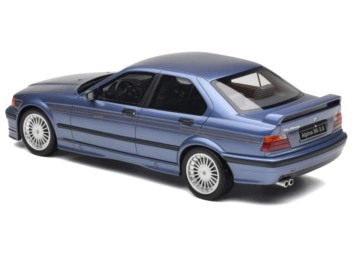 1992 BMW Alpina B6 2.8 Alpina Blue Metallic Limited Edition to 2500 pieces Worldwide 1/18 Model Car