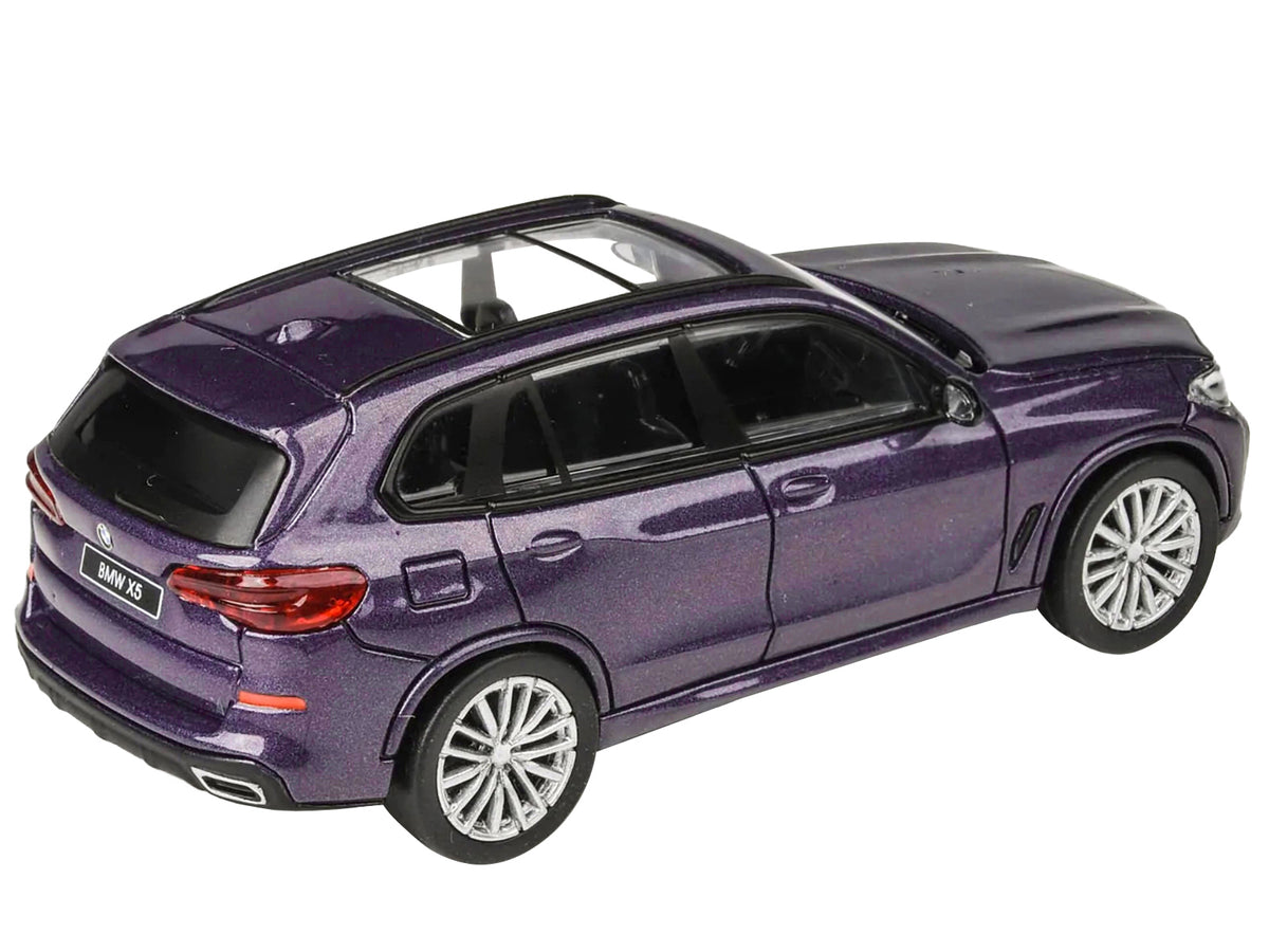 2018 BMW X5 Daytona Violet Metallic with Sunroof 1/64 Diecast Model Car