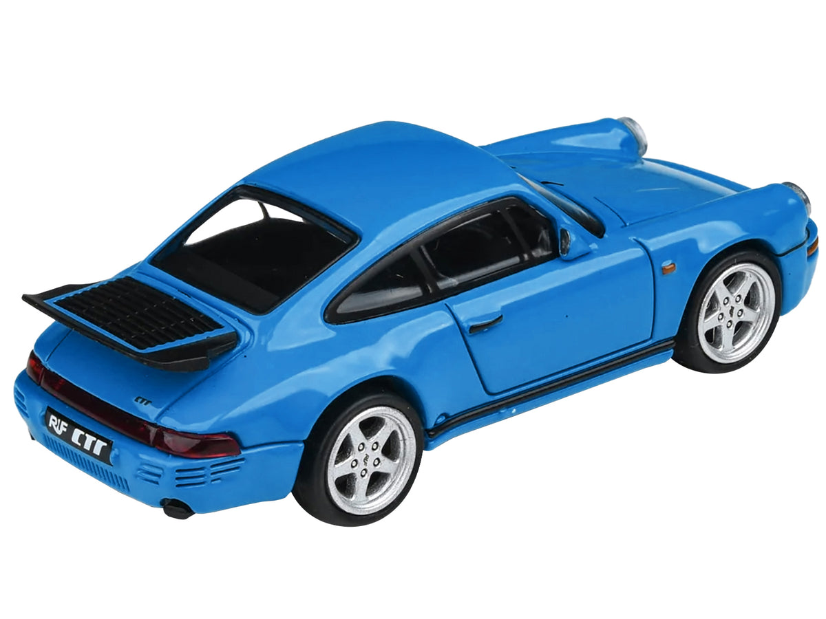 1987 RUF CTR Racing Blue 1/64 Diecast Model Car