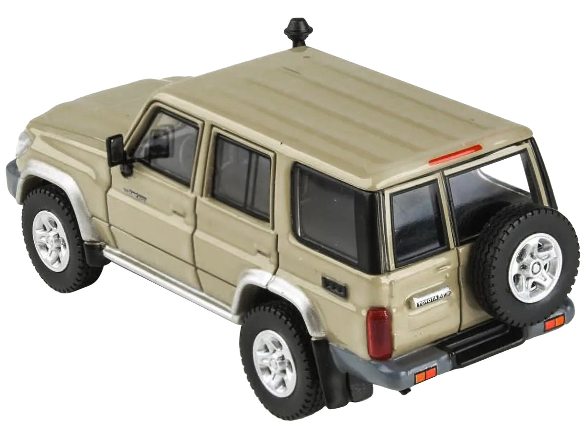 2014 Toyota Land Cruiser 76 Sandy Taupe Tan 1/64 Diecast Model Car