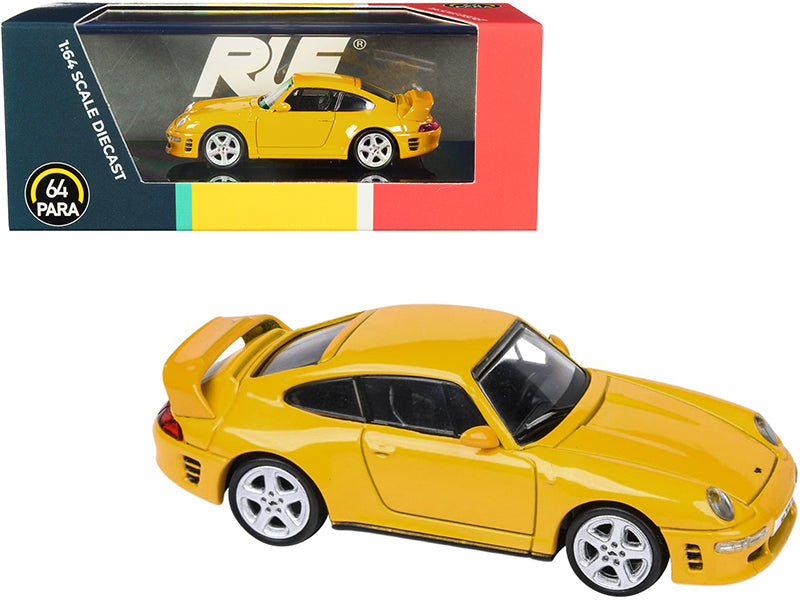 RUF CTR2 Blossom Yellow 1/64 Diecast Model Car