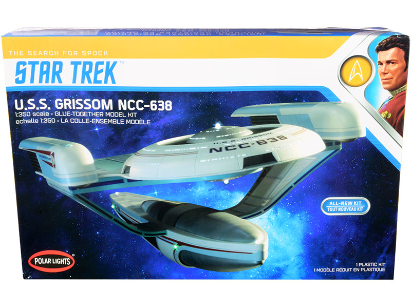 Skill 2 Model Kit U.S.S. Grissom NCC-638 Starship "Star Trek III: The Search for Spock" (1984) Movie 1/350 Scale Model