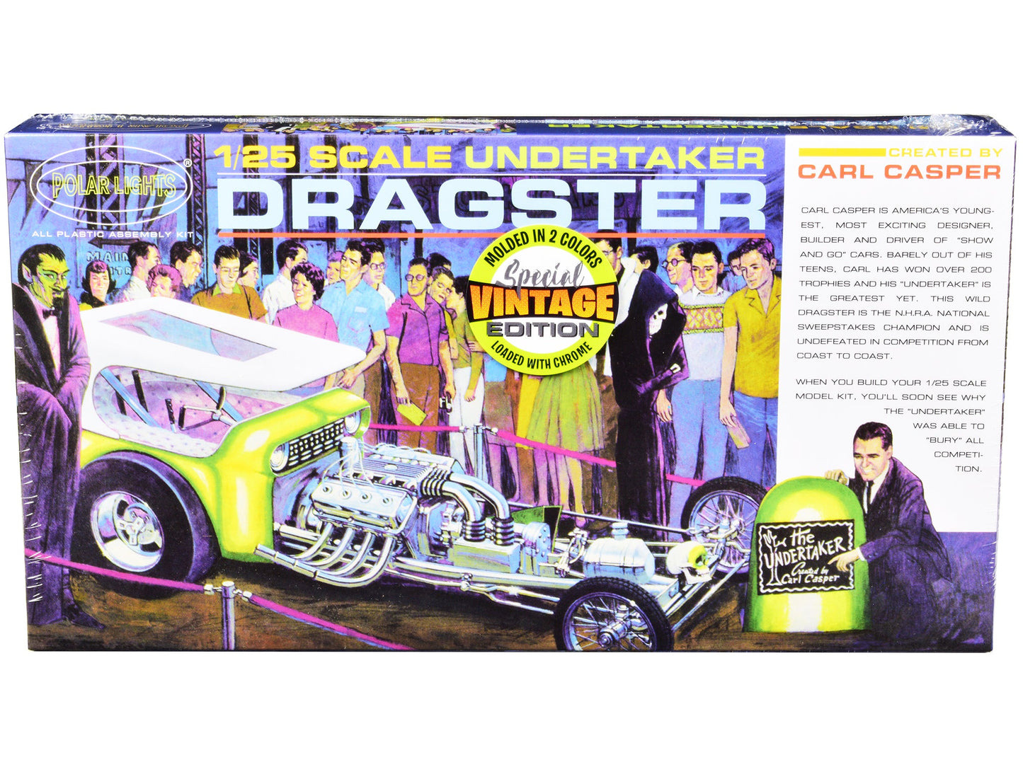 Skill 2 Model Kit Undertaker Dragster by Carl Casper 1/25 Scale Model