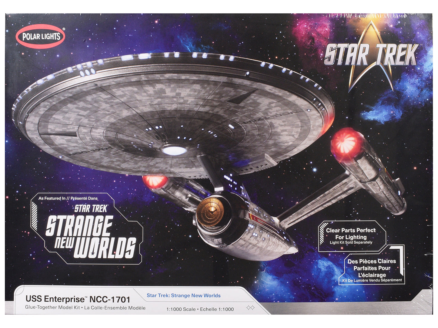 Skill 2 Model Kit USS Enterprise NCC-1701 Spacecraft "Star Trek: Strange New Worlds" (2022-Current) TV Series 1/1000 Scale Model