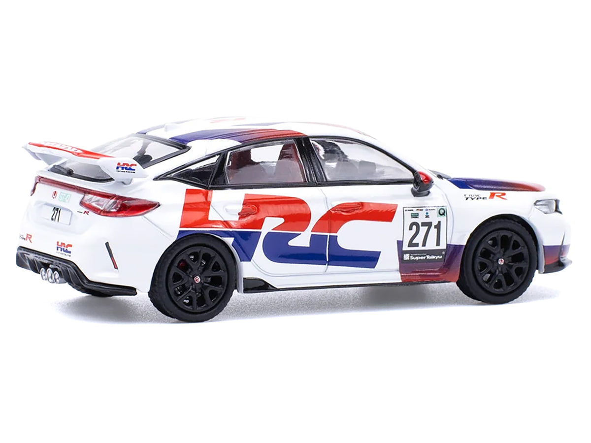 Honda Civic Type R FL5 "HRC - Honda Racing" White with Graphics 1/64 Diecast Model Car