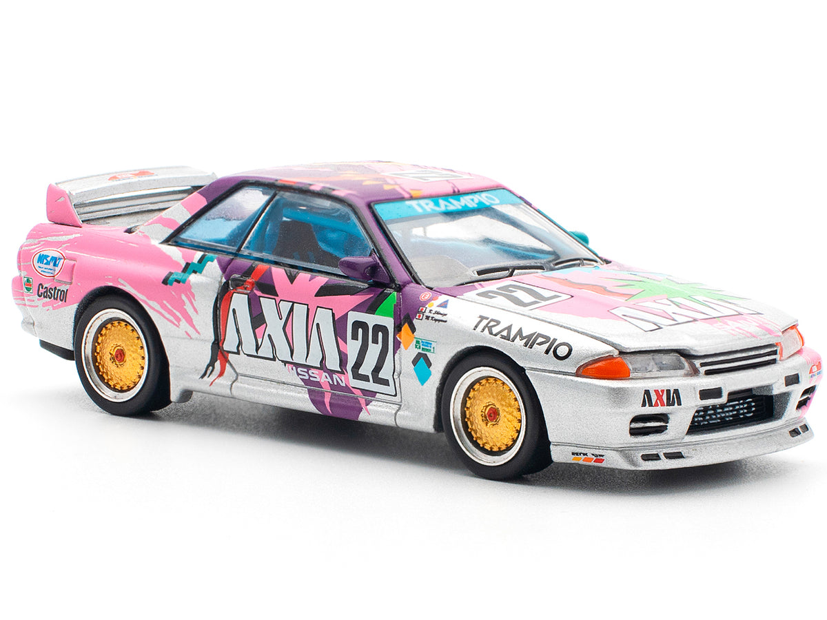 GTR R32 RHD (Right Hand Drive) #22 Masahiko Kageyama - Kazuo Shimizu "Axia" Group A "Japanese Touring Car Championship" (1991) 1/64 Diecast Model Car