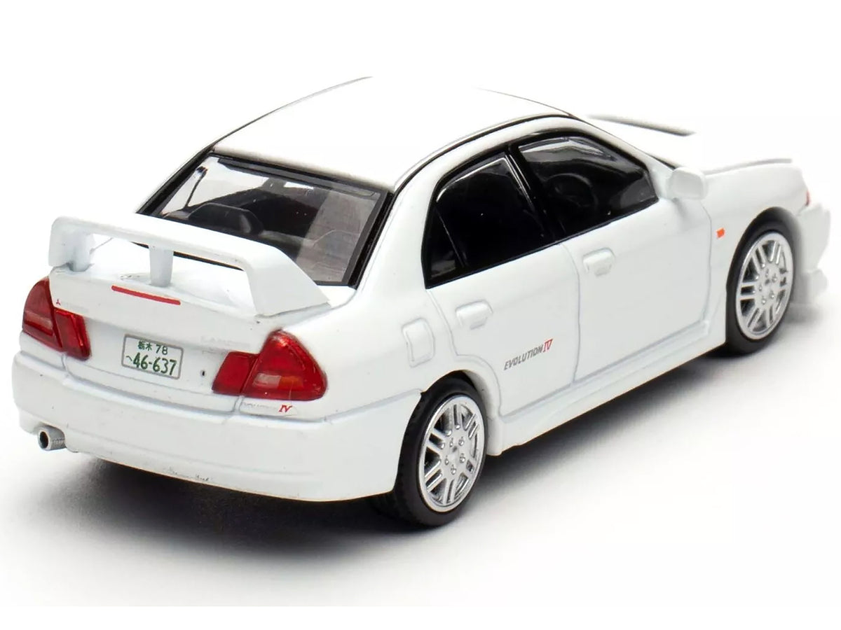 Mitsubishi Lancer Evolution IV RHD (Right Hand Drive) White "Indonesia Diecast Expo 2024 Exclusive" 1/64 Diecast Model Car