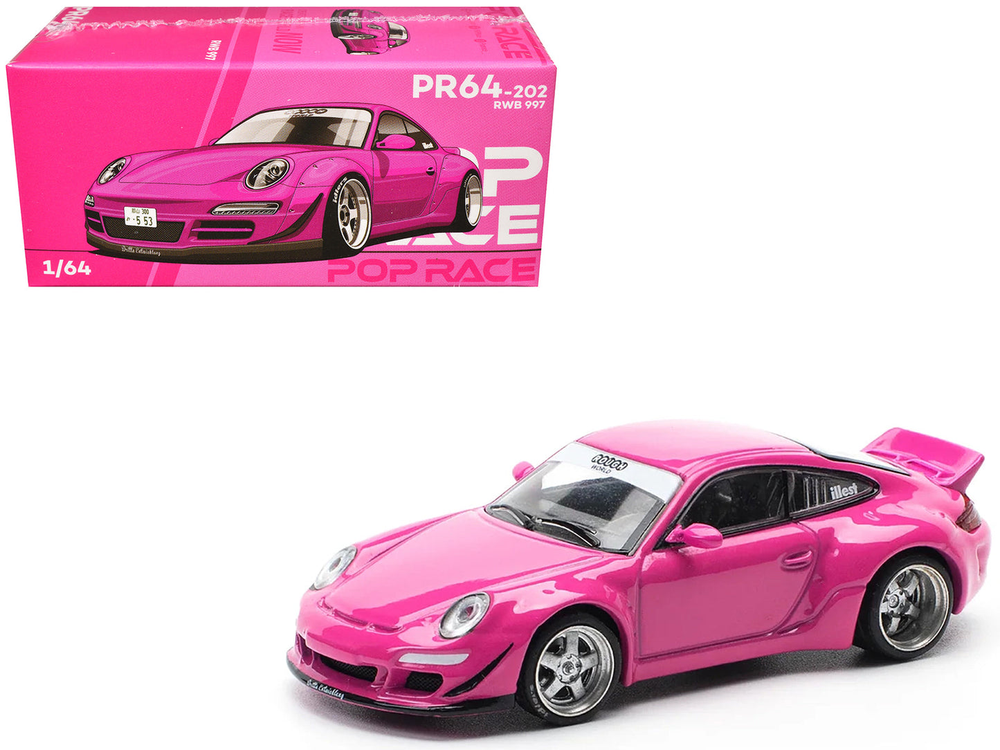 RWB 997 Pink 1/64 Diecast Model Car