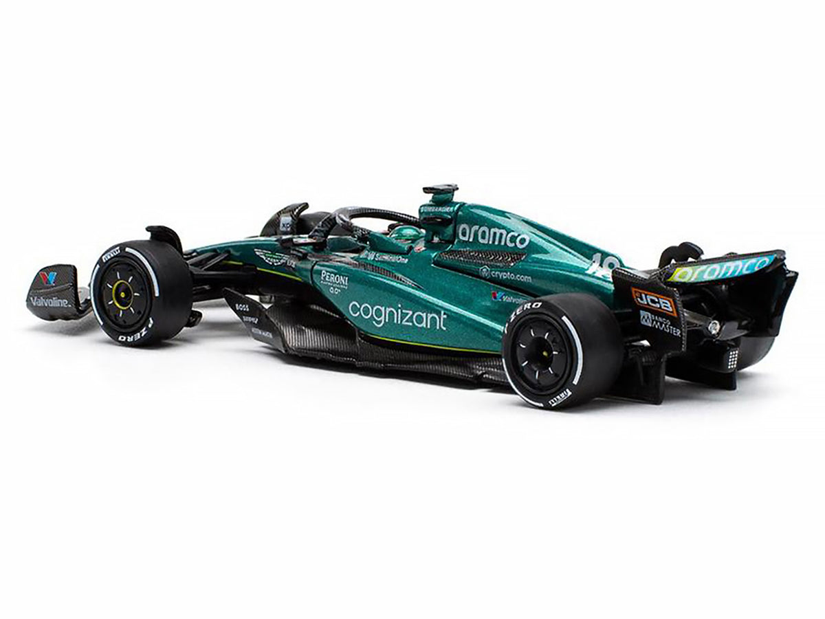 Aston Martin AMR23 #18 Lance Stroll "Formula One F1 World Championship" (2023) 1/64 Diecast Model Car