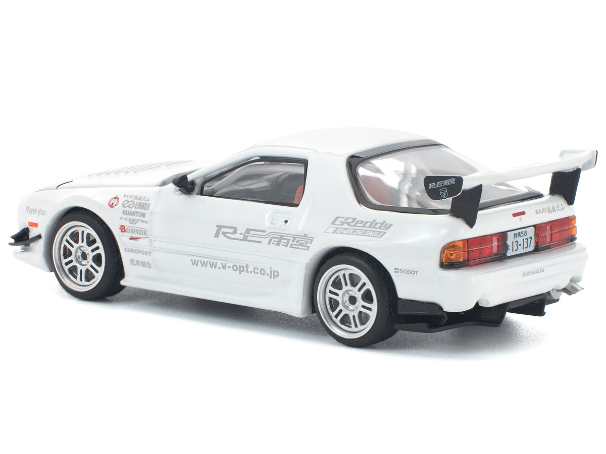 Mazda RX7 (FC3S) RE Amemiya RHD (Right Hand Drive) White 1/64 Diecast Model Car