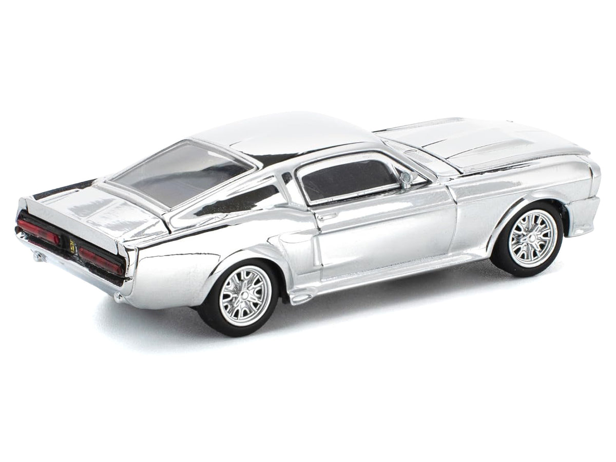 Shelby Mustang GT500 Silver Chrome 1/64 Diecast Model Car