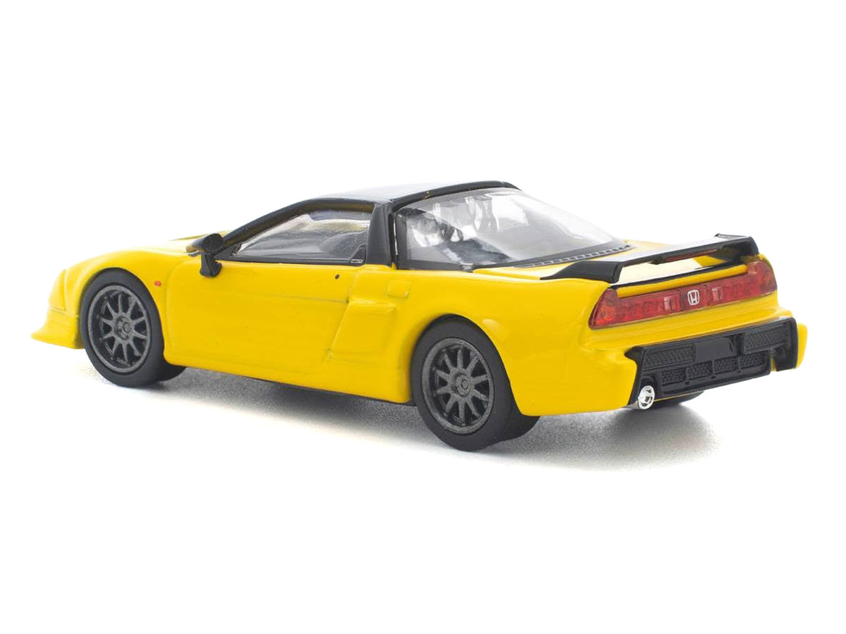 Honda NSX-R RHD (Right Hand Drive) Custom Yellow with Black Top 1/64 Diecast Model Car