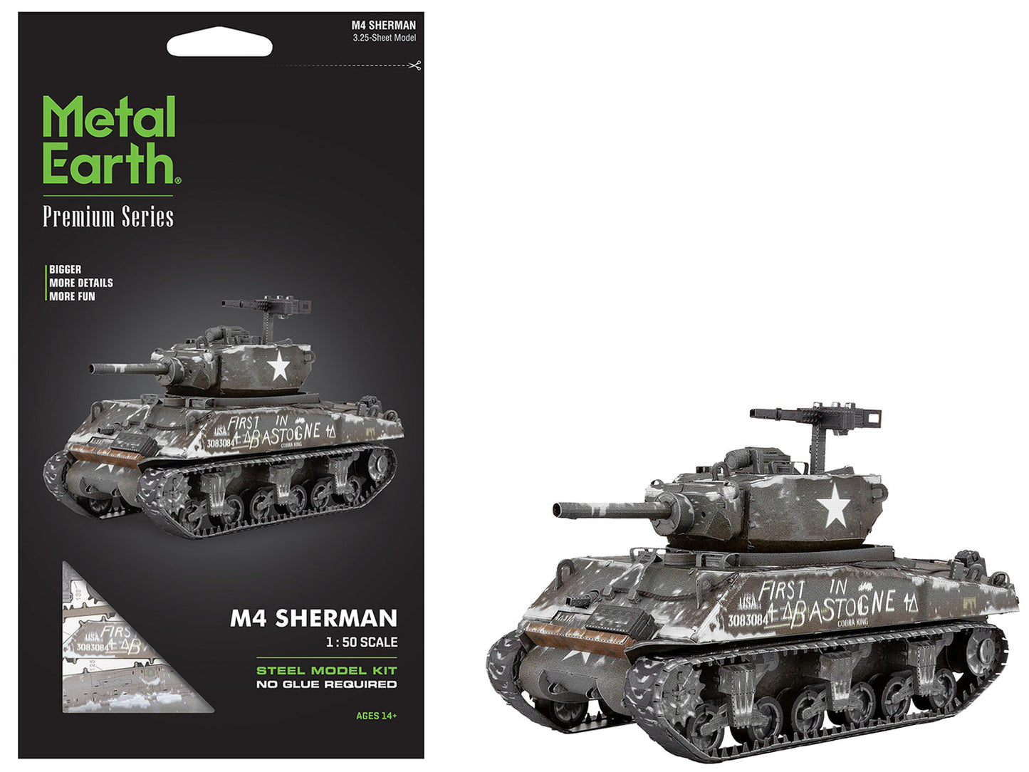 Model Kit United States M4 Sherman Tank (Moderate Difficulty) Steel Model