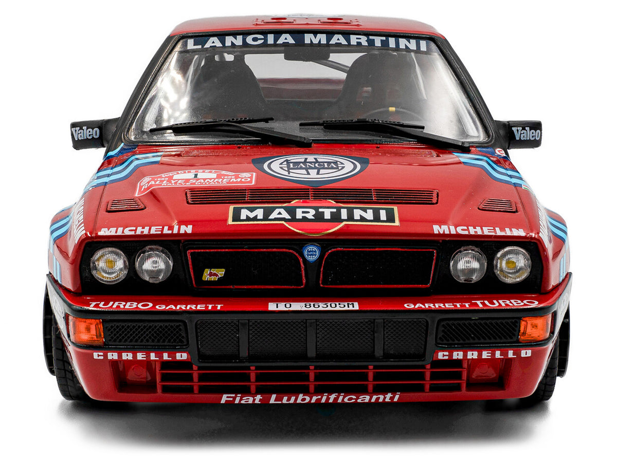 Lancia Delta HF Integrale #1 Miki Biasion - Tiziano Siviero Winner "Rally Sanremo" (1989) "Competition" Series 1/18 Diecast Model Car