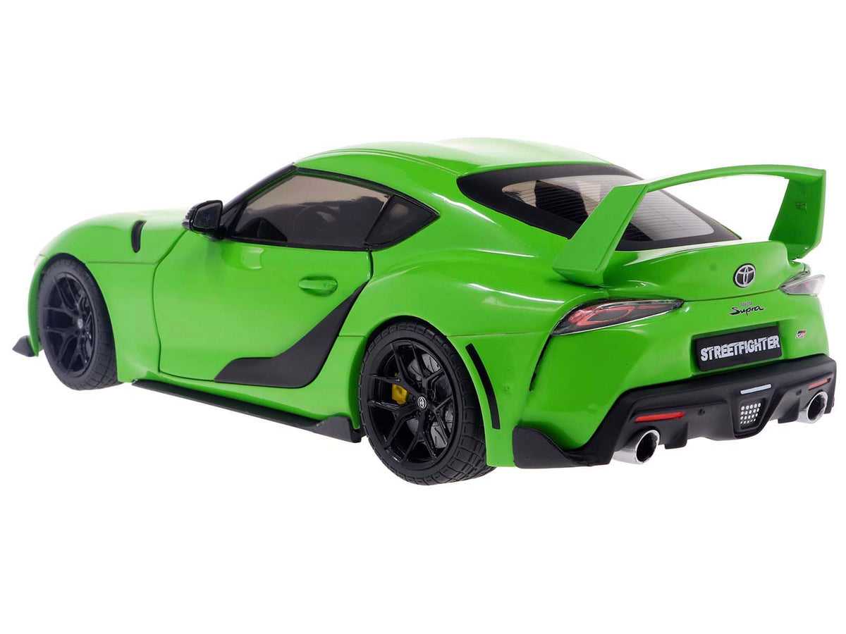 2023 Toyota GR Supra "StreetFighter" Green 1/18 Diecast Model Car