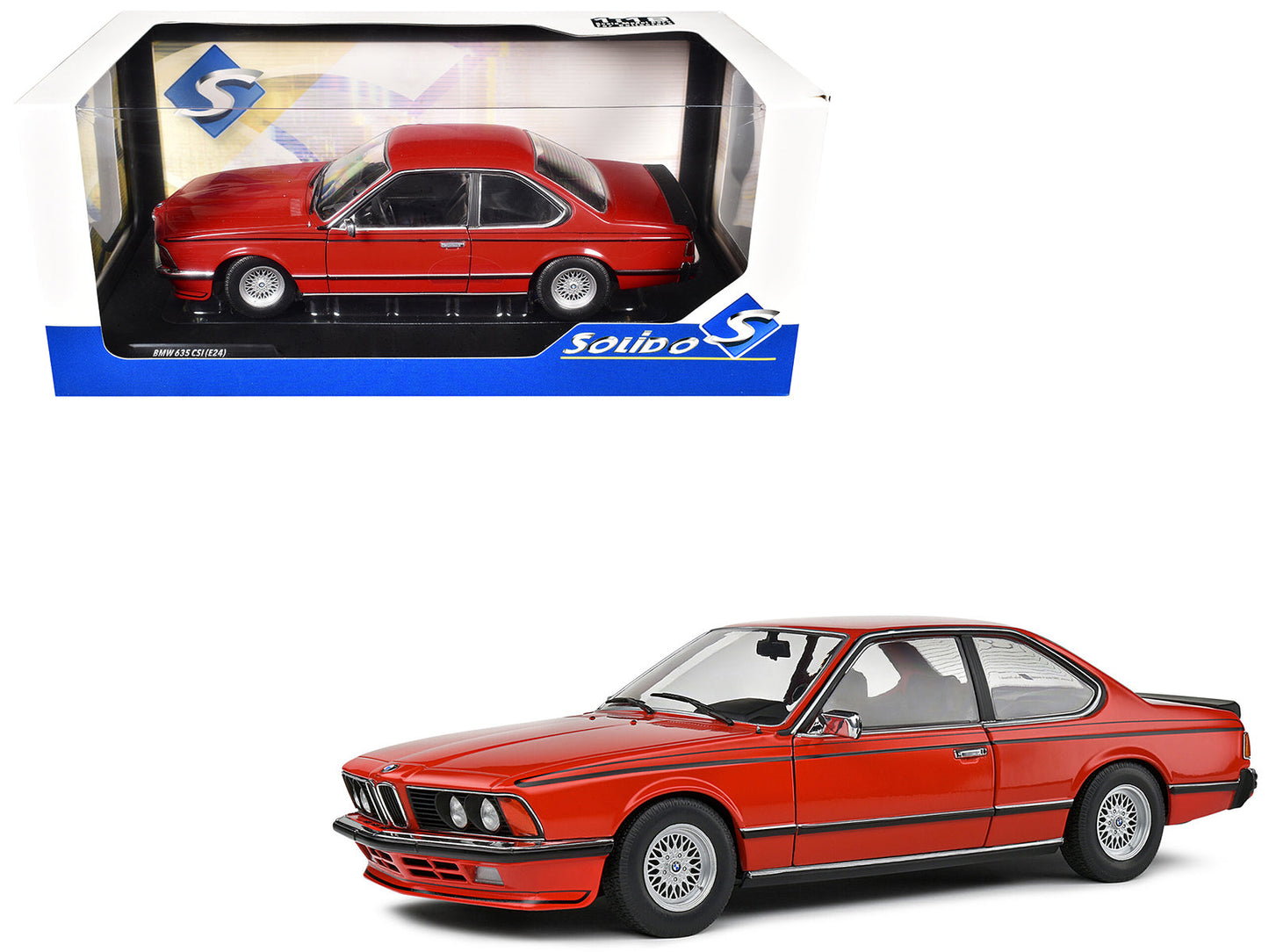 1984 BMW 635 CSI (E24) Henna Red 1/18 Diecast Model Car
