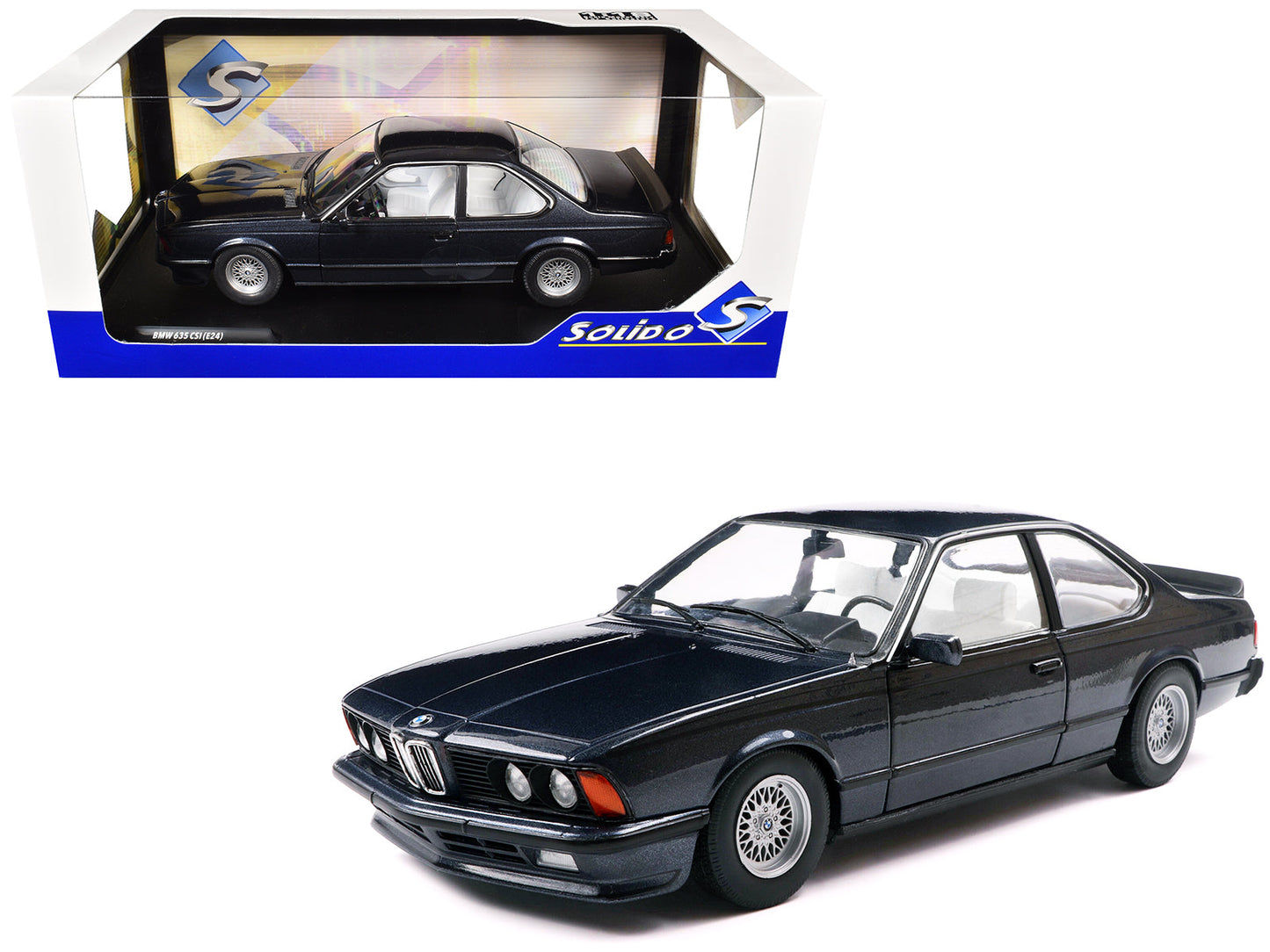 1984 BMW 635 CSI (E24) Macau Blue Metallic 1/18 Diecast Model Car