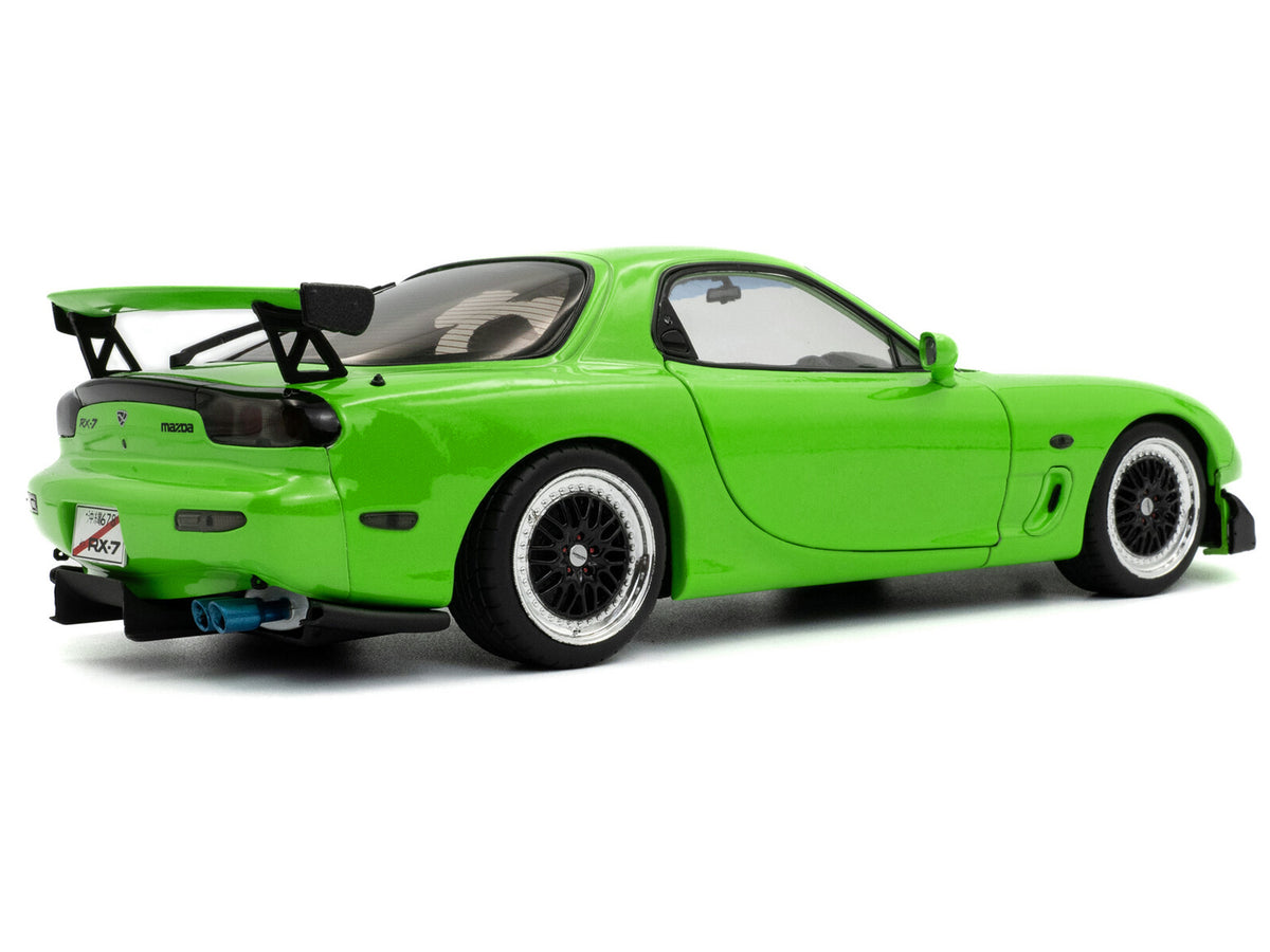 1999 Mazda RX7 Type RS (FD3RS) RHD (Right Hand Drive) Neon Green 1/18 Diecast Model Car