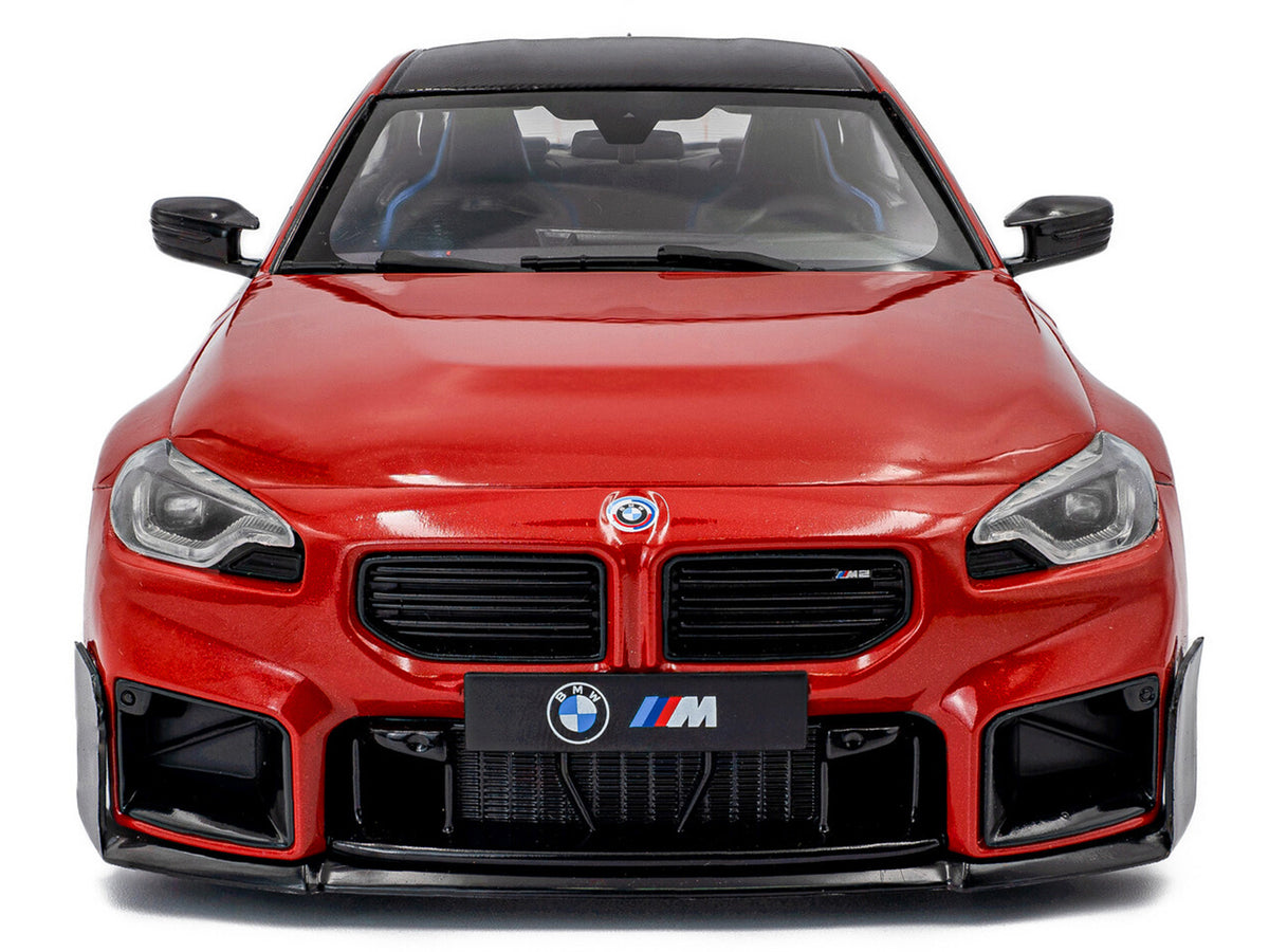 2024 BMW M2 Performance Parts Toronto Red Metallic with Carbon Top 1/18 Diecast Model Car