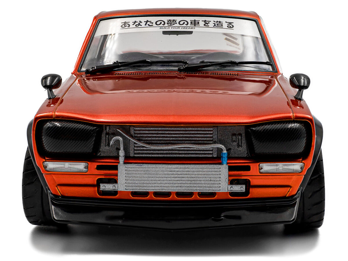 1970 Nissan Skyline (C10) Hakosuka RHD (Right Hand Drive) Orange Metallic 1/18 Diecast Model Car