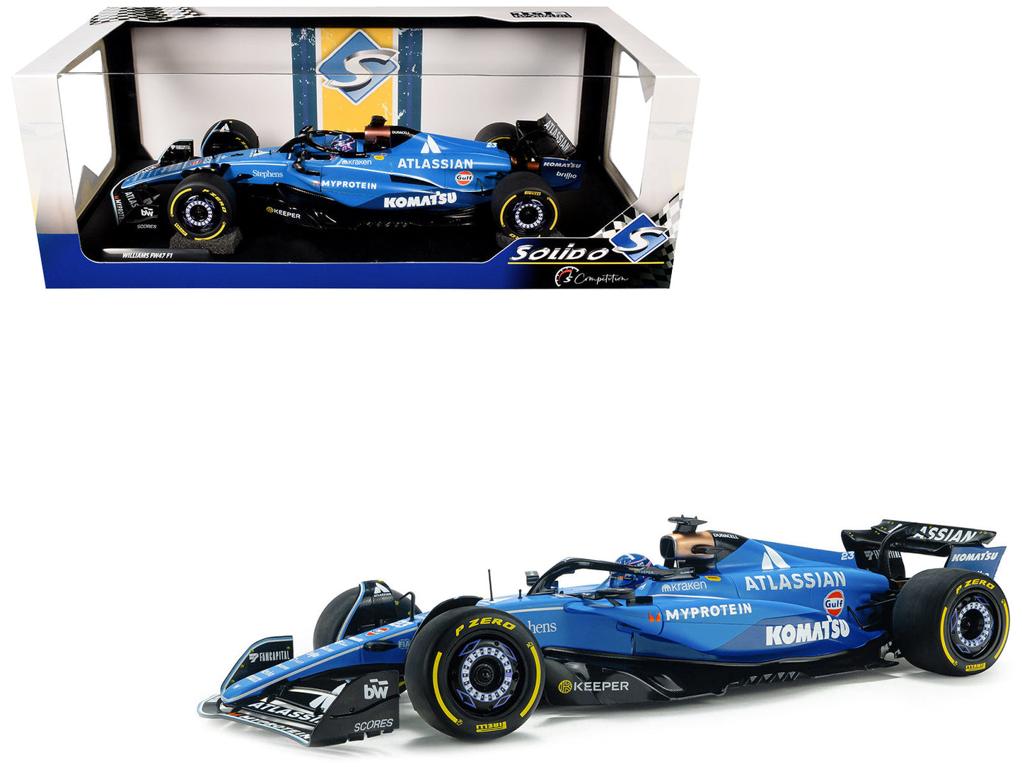 Williams FW47 #23 Alex Albon "Atlassian" Formula One F1 "Australian GP" (2025) "Competition" Series 1/18 Diecast Model Car