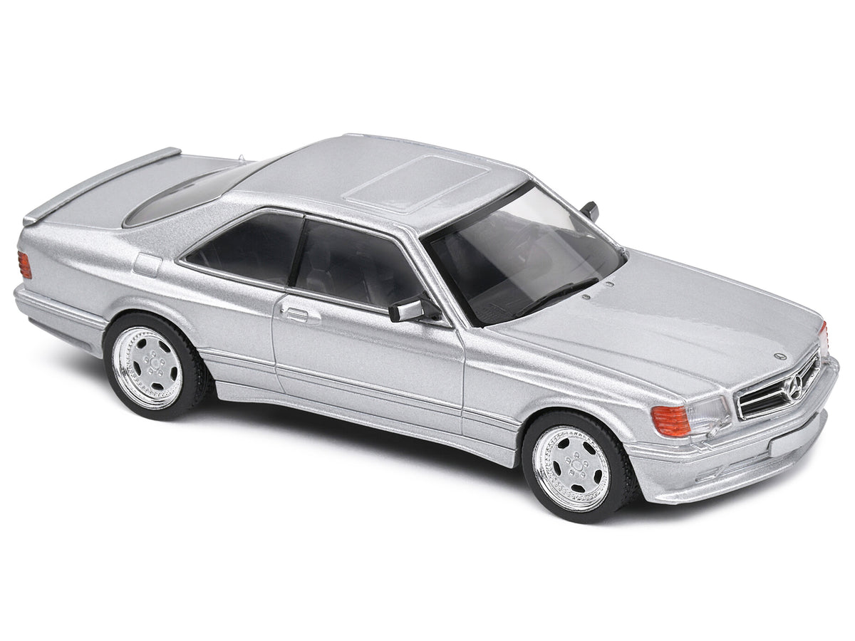1990 Mercedes-Benz 560 SEC AMG WideBody Silver Metallic 1/43 Diecast Model Car