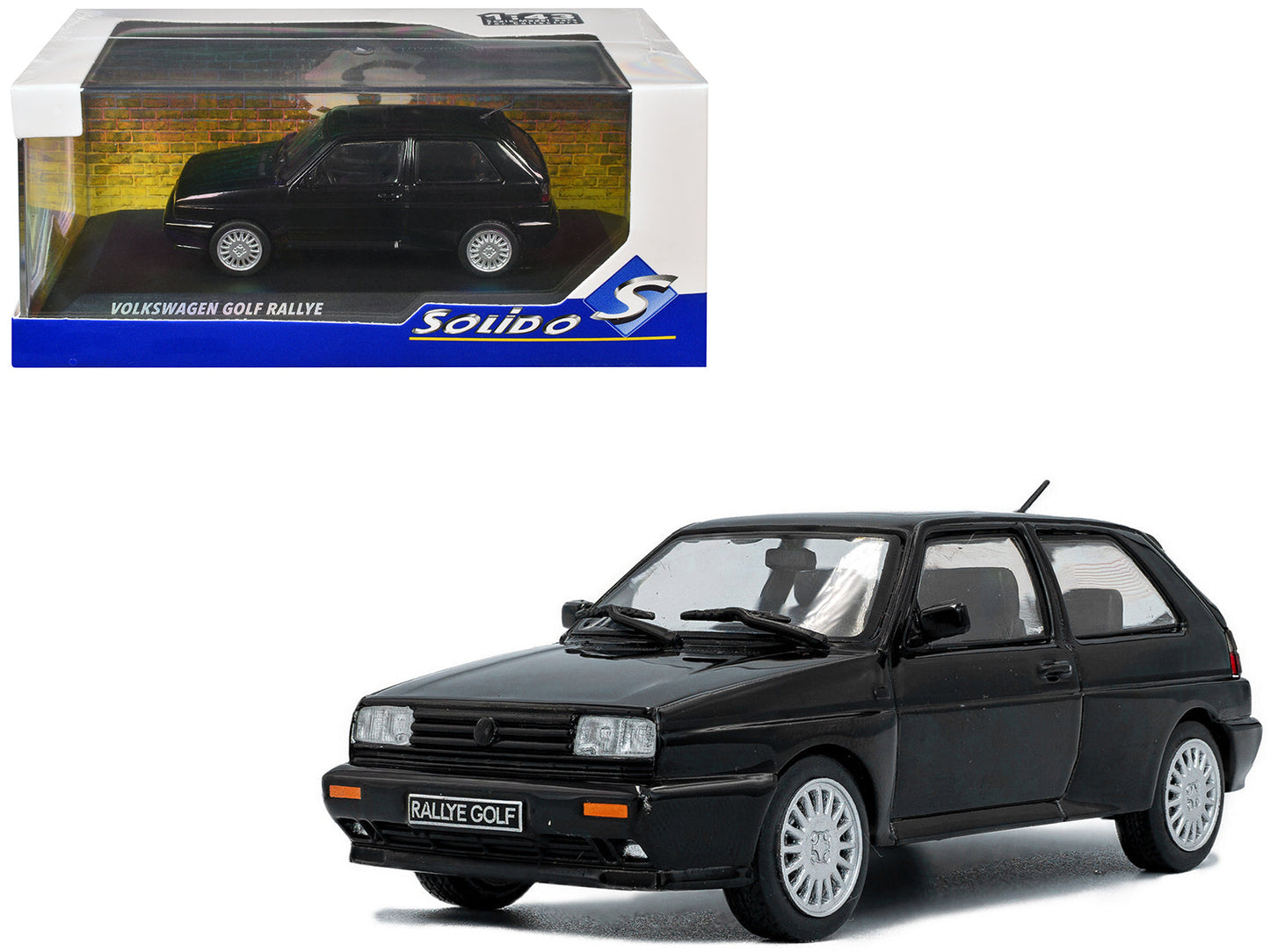 1989 Volkswagen Golf Rallye G60 Black 1/43 Diecast Model Car