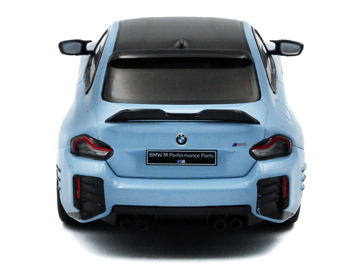 2023 BMW M2 M Performance Zandvoort Blue with Black Top 1/43 Diecast Model Car