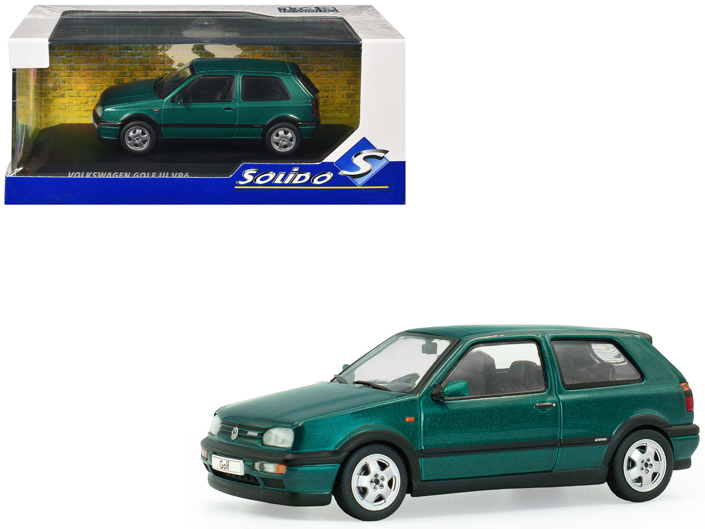1994 Volkswagen Golf MKIII VR6 Dragon Green Pearl 1/43 Diecast Model Car