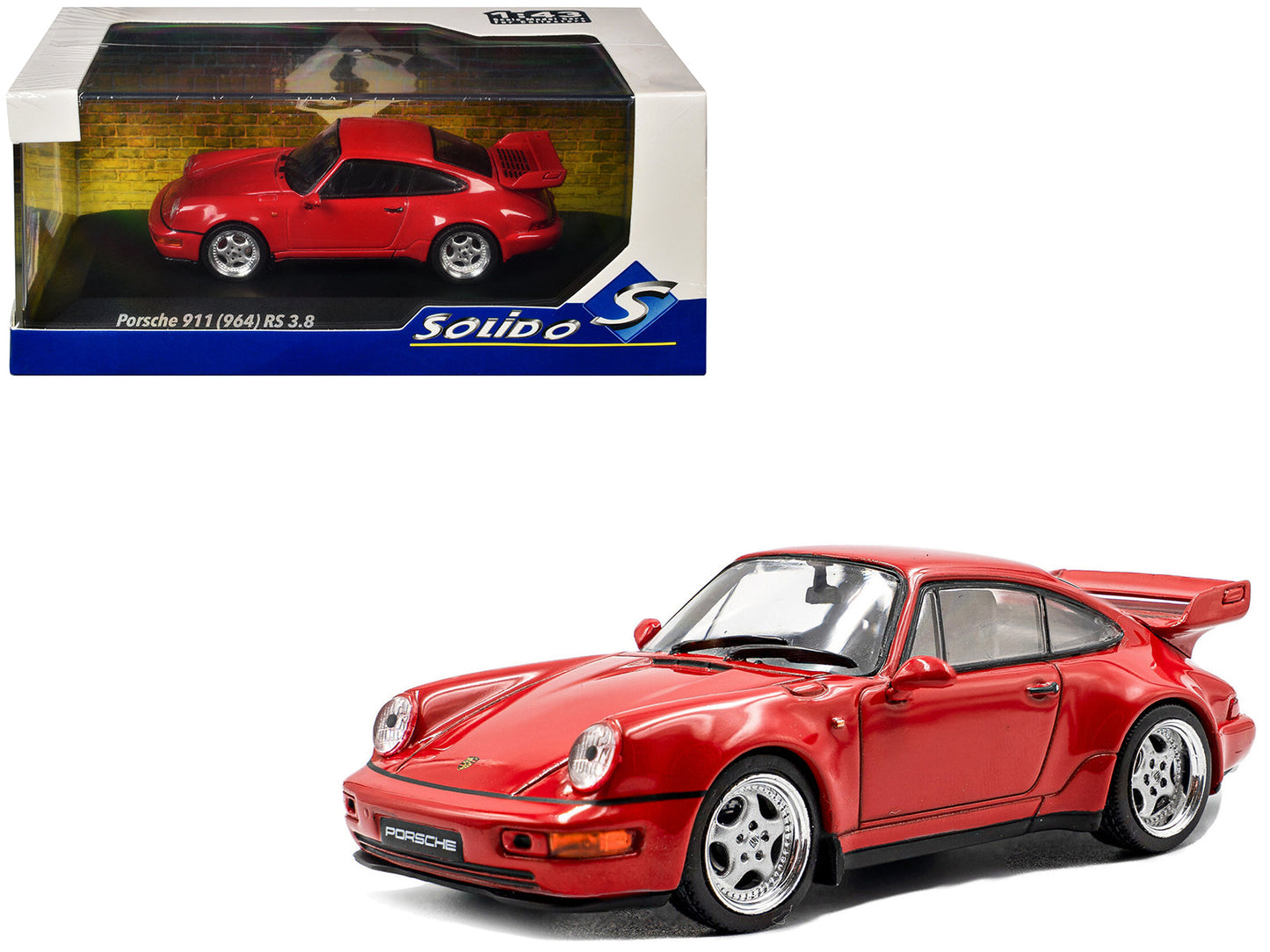 1994 Porsche 911 (964) RS 3.8 Guards Red 1/43 Diecast Model Car
