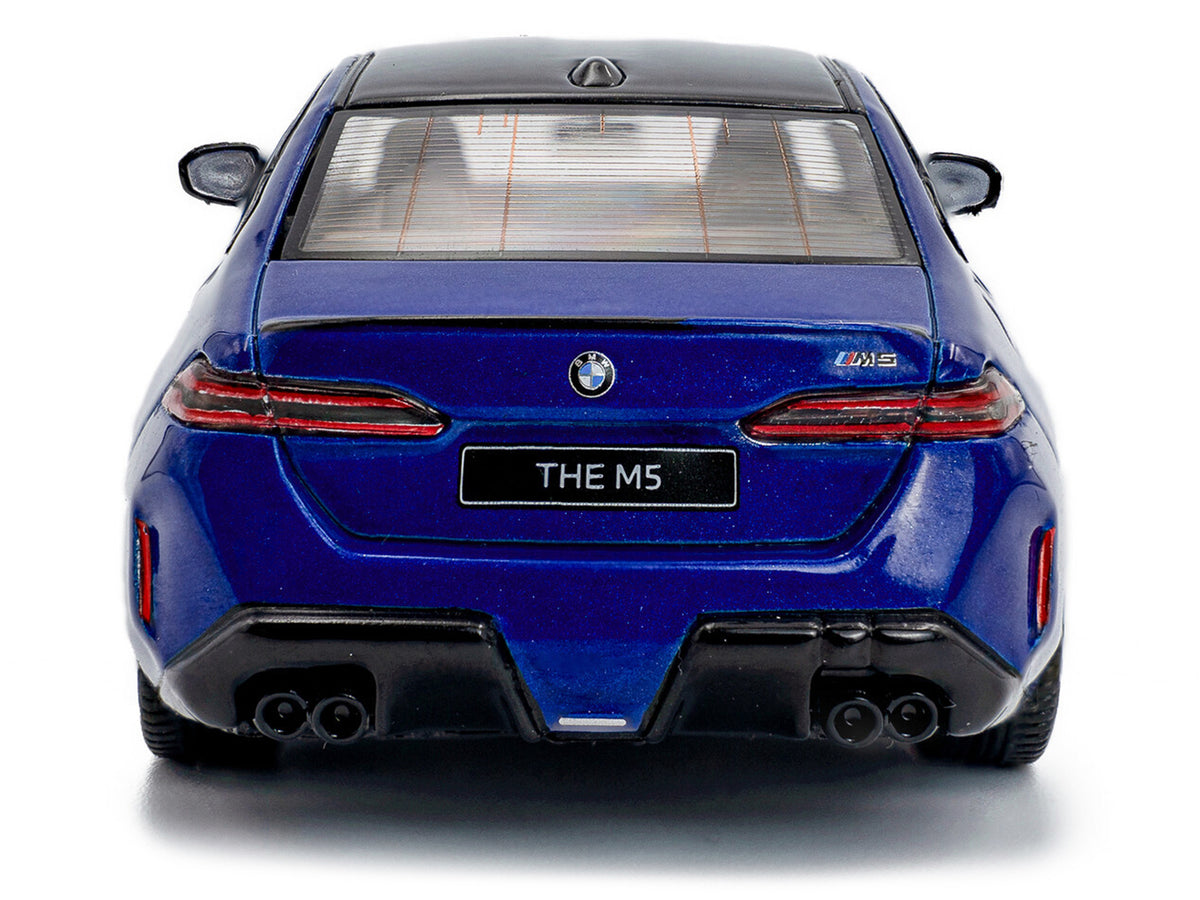 2024 BMW M5 Sedan Marina Bay Blue Metallic with Black Top 1/43 Diecast Model Car