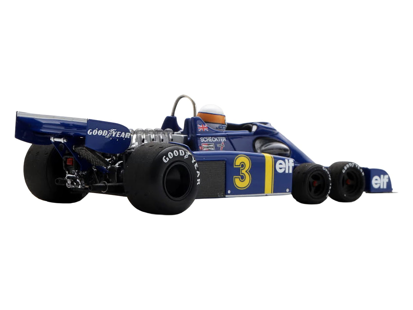 Tyrrell P34 #3 Jody Scheckter Formula One F1 "Dutch GP" (1976) with Driver 1/43 Model Car