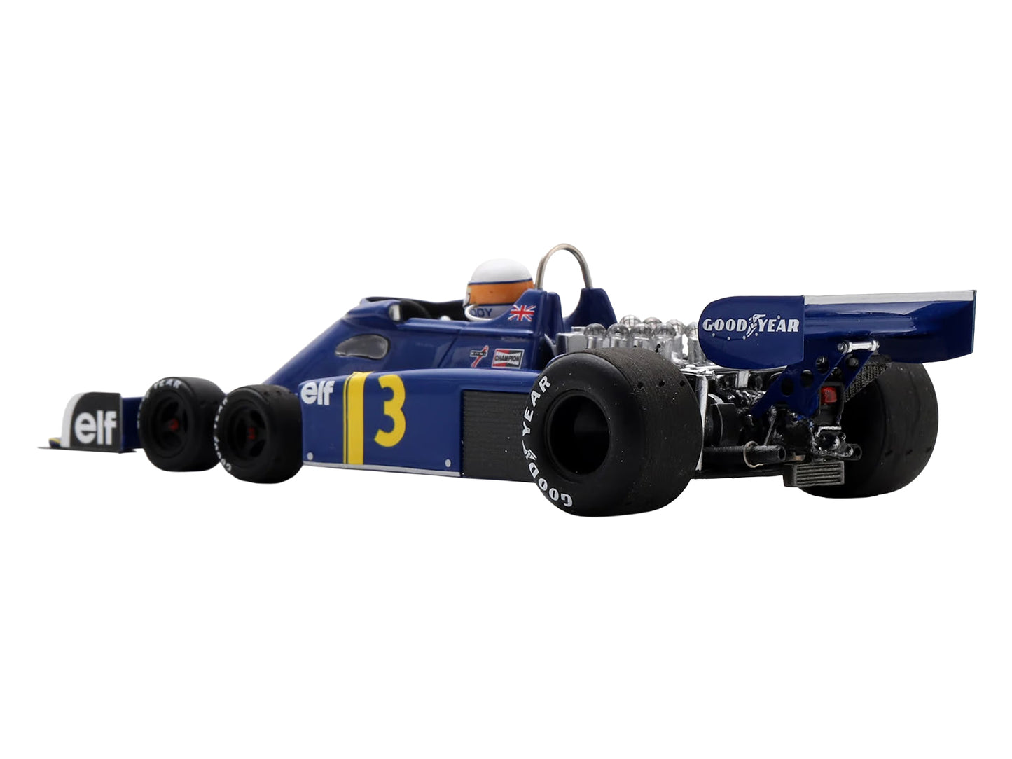 Tyrrell P34 #3 Jody Scheckter Formula One F1 "Dutch GP" (1976) with Driver 1/43 Model Car