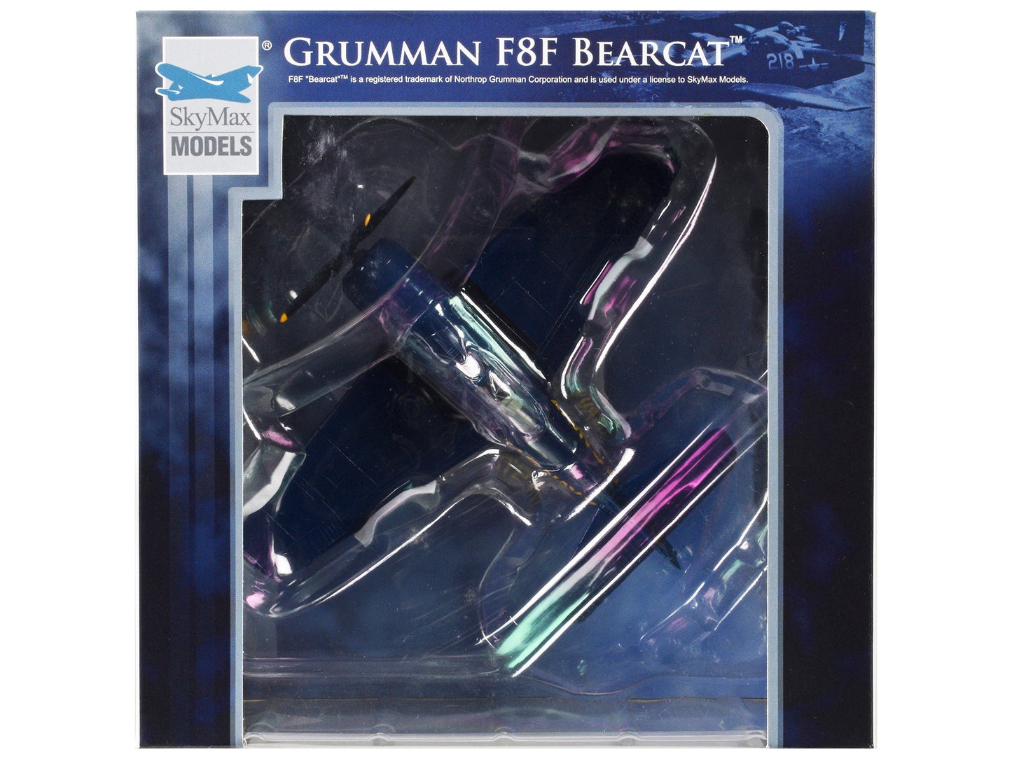 Grumman F8F Bearcat Fighter Aircraft "Blue Angels #2" (1946) United States Navy "SkyMax Models" Series 1/72 Diecast Model