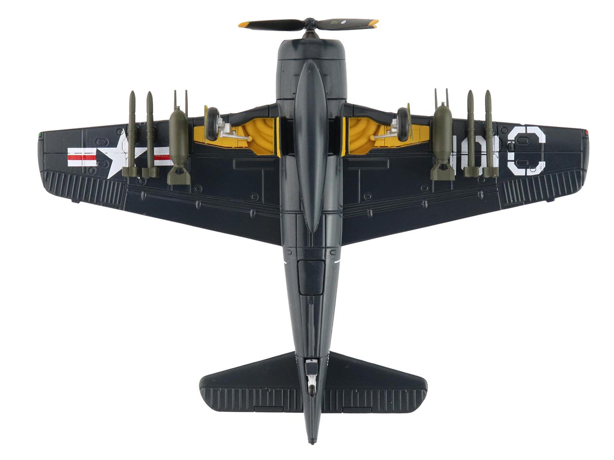 Grumman F8F-2 Bearcats Fighter Aircraft "121717 VF-61 Jolly Rogers" (1949) United States Navy "SkyMax Flying Heroes" Series 1/72 Diecast Model