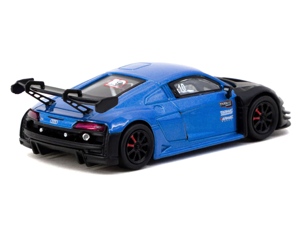 Audi R8 LMS GT3 evo II #10 "Tarmac Works 10th Anniversary" Blue Metallic and Matt Black "Hobby64" Series 1/64 Diecast Model Car