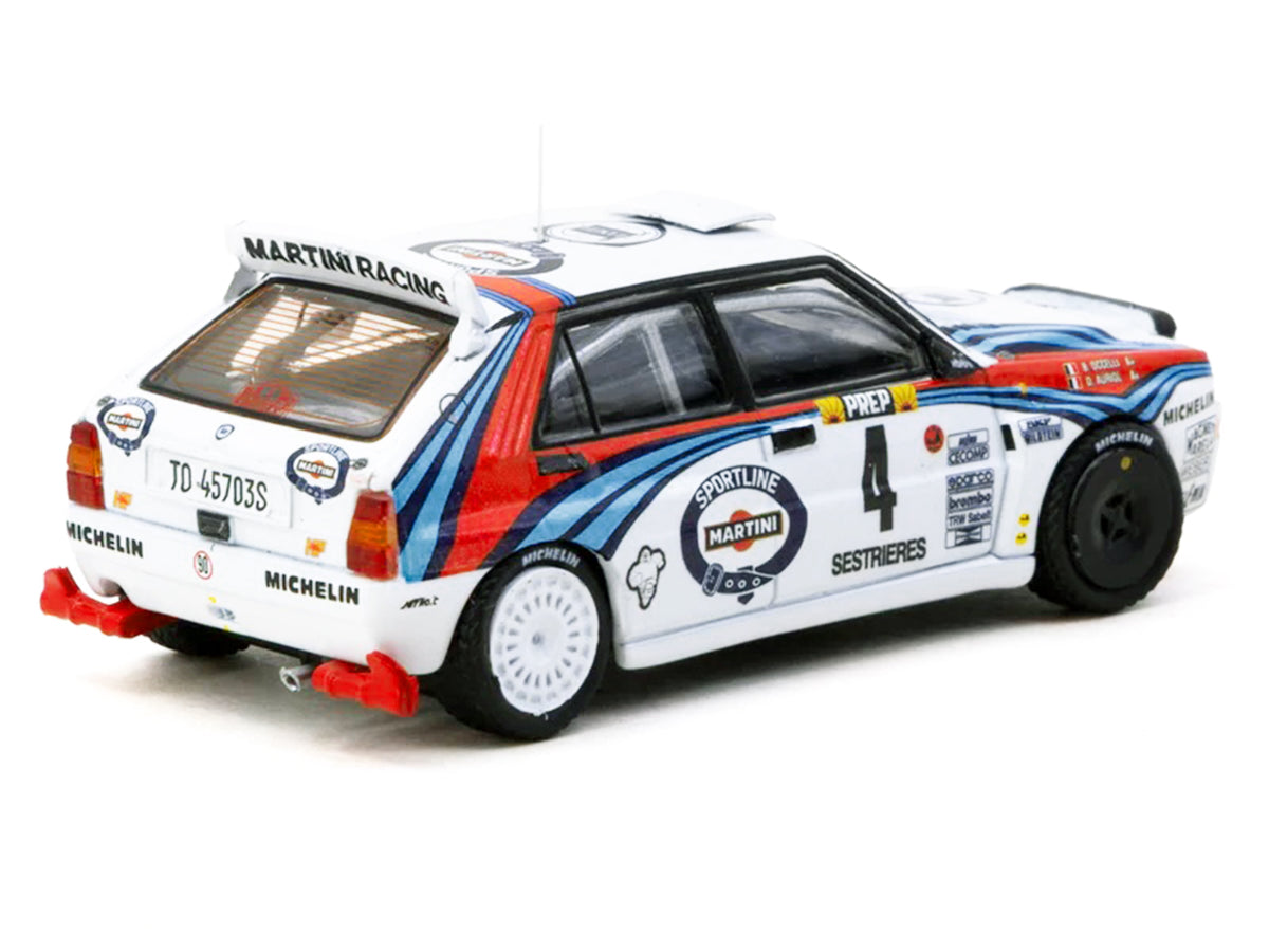 Lancia Delta HF Integrale #4 Didier Auriol - Bernard Occelli "Martini Racing" Winner "Monte Carlo Rally" (1992) "Hobby64" Series 1/64 Diecast Model Car