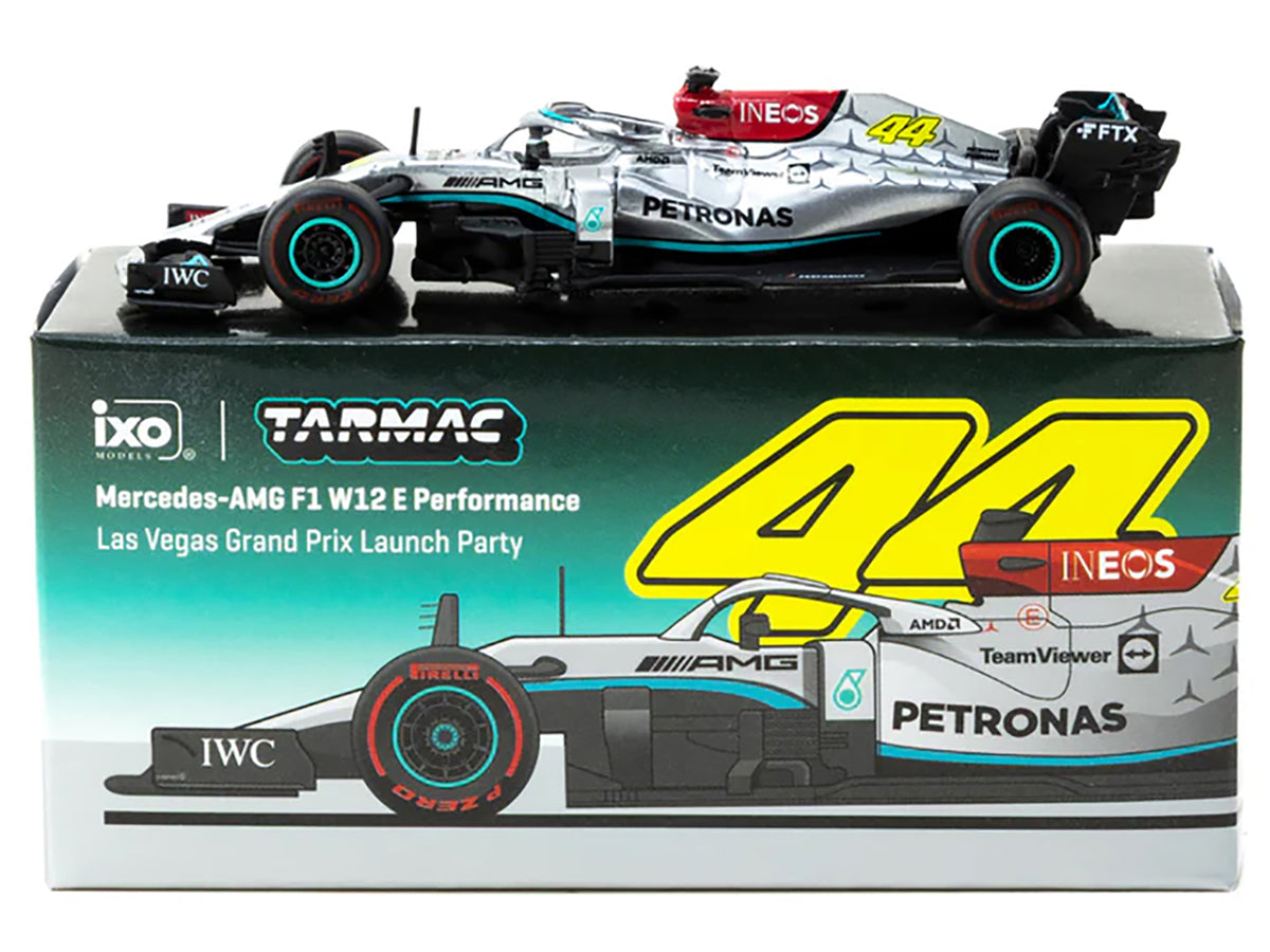 Mercedes-AMG F1 W12 E Performance Formula One F1 "Las Vegas Grand Prix Launch Party" "Global64" Series 1/64 Diecast Model Car
