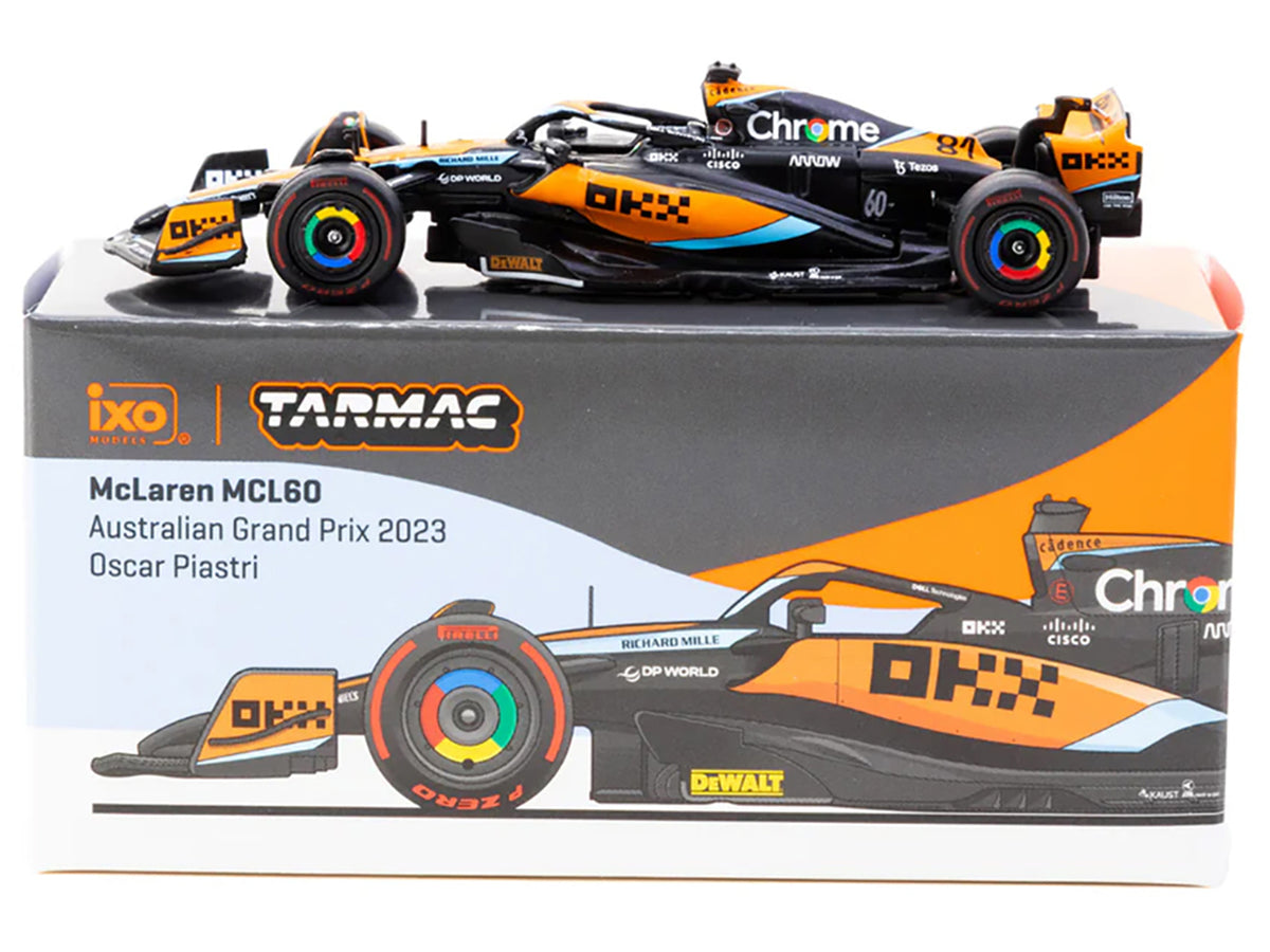 McLaren MCL60 #81 Oscar Piastri Formula One F1 "Australian GP" (2023) "Global64" Series 1/64 Diecast Model Car