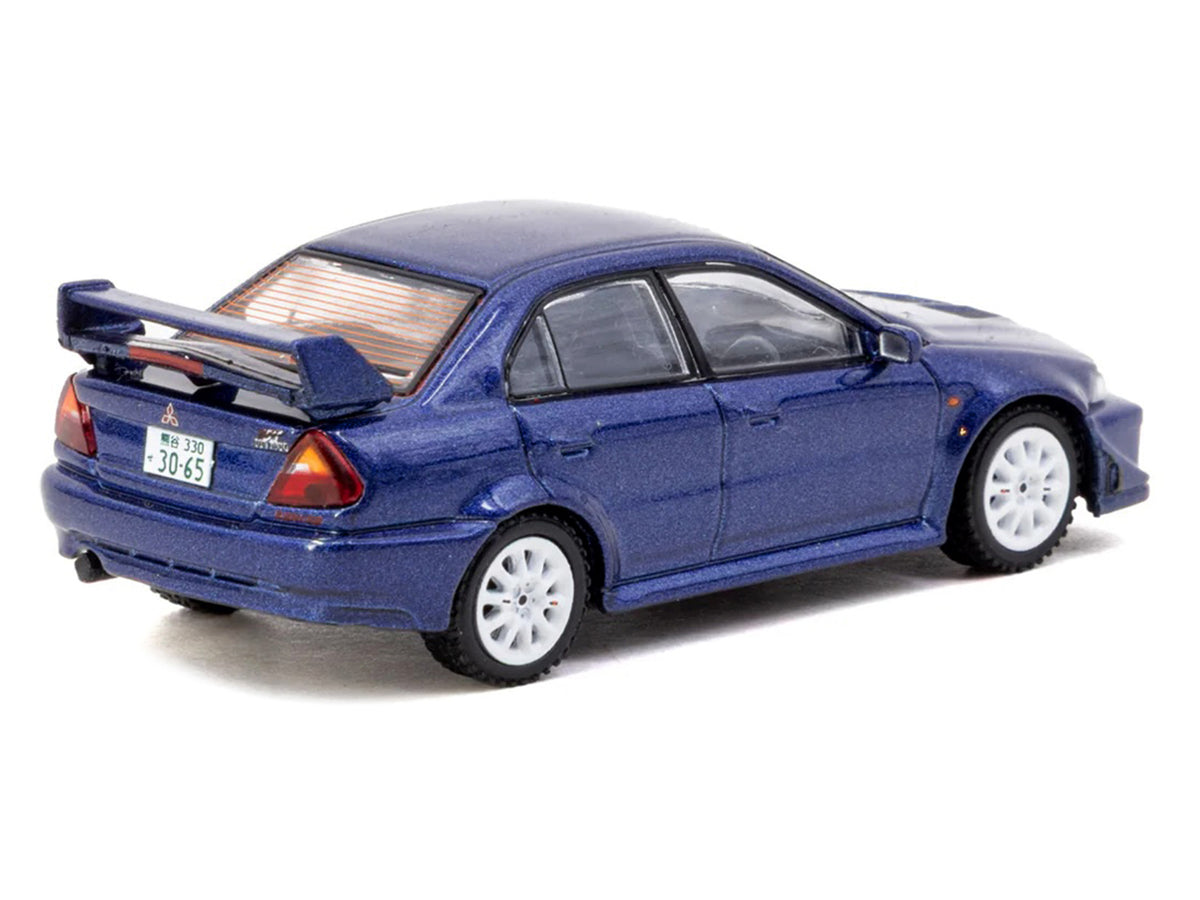 Mitsubishi Lancer Evolution VI RHD (Right Hand Drive) "Tommi Makinen Edition" Blue Metallic "Road64" Series 1/64 Diecast Model