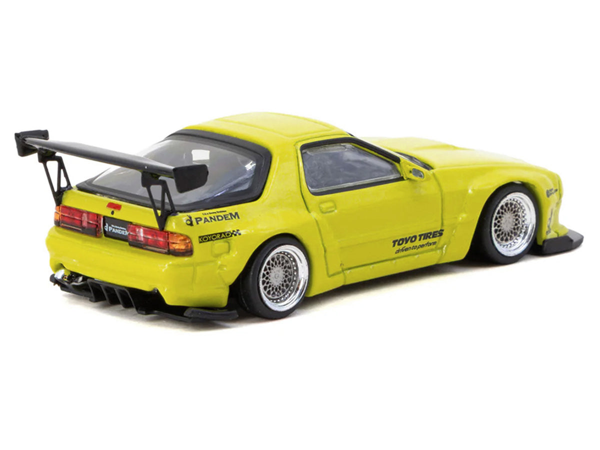 Mazda RX-7 FC3S Pandem Yellow Metallic "Road64" Series 1/64 Diecast Model Car