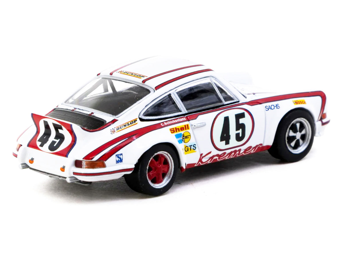 Porsche 911 Carrera RSR 2.8 #45 Erwin Kremer - Paul Keller - Clemens Schickentanz "Kremer Racing Team" GTS 3.0 Class Winner "24 Hours of Le Mans" (1973) "Collab64" Series 1/64 Diecast Model Car