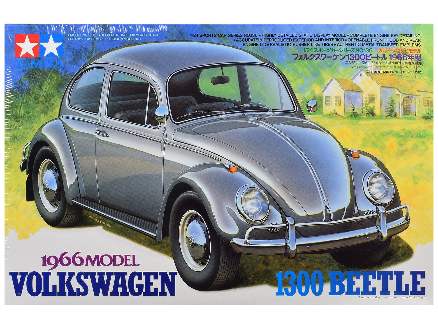 Model Kit 1966 Volkswagen 1300 Beetle 1/24 Scale Model