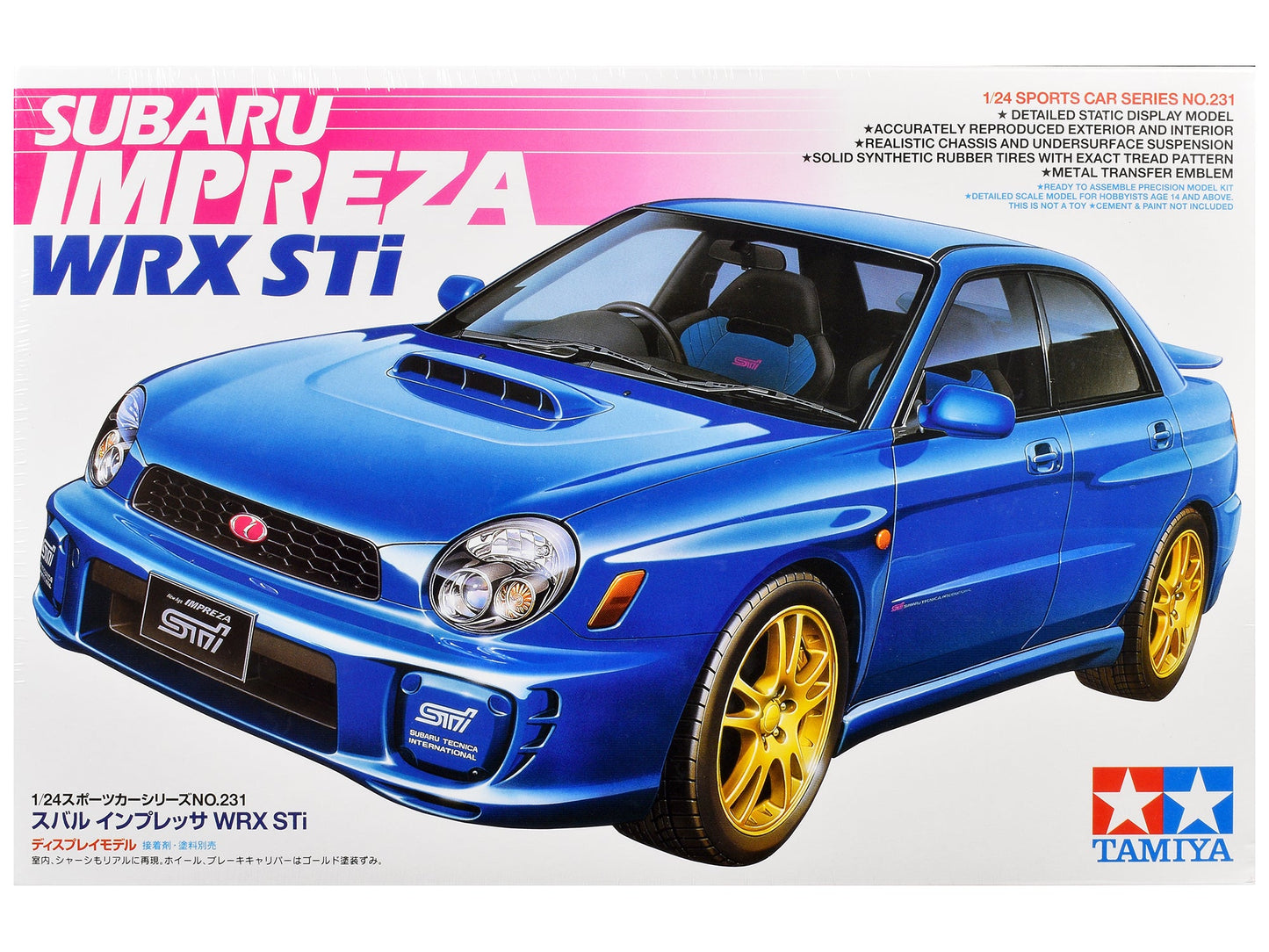 Model Kit Subaru Impreza WRX STi 1/24 Scale Model