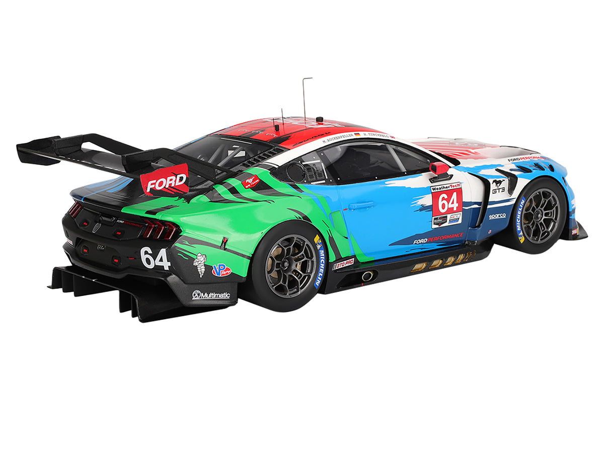 Ford Mustang GT3 #64 Mike Rockenfeller - Harry Tincknell "Ford Multimatic Motorsports" "Motul Course de Monterey - Laguna Seca" (2024) 1/18 Model Car